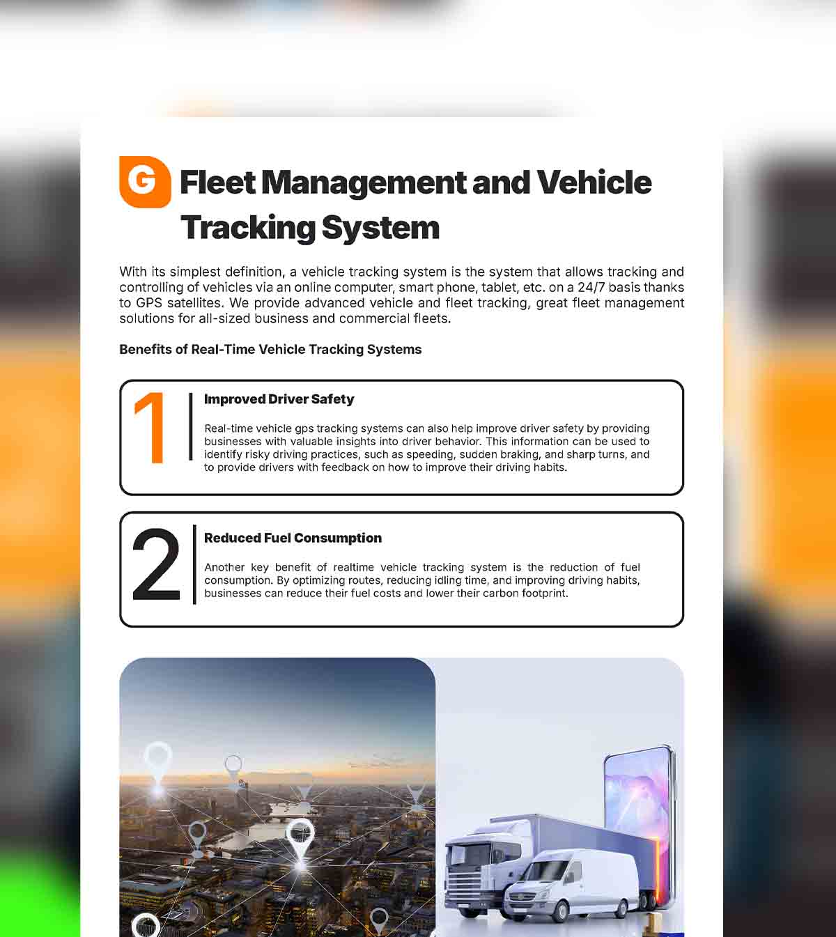 Fleet Management and Vehicle Tracking System